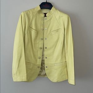 Danier green leather jacket